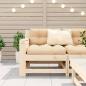 Preview: Gartensofa mit Armlehne 69x62x70,5 cm Massivholz Kiefer