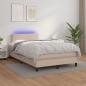 Preview: Boxspringbett mit Matratze & LED Cappuccino-Braun 120x190 cm