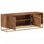 Preview: TV-Schrank 110x30x40 cm Massivholz Mango und Eisen