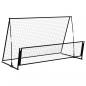 Preview: 2-in-1 Rebounder und Fußballtor 202x104x120 cm Stahl