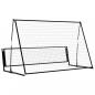 Preview: 2-in-1 Rebounder und Fußballtor 202x104x120 cm Stahl