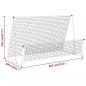 Preview: 2-in-1 Rebounder und Fußballtor 202x104x120 cm Stahl