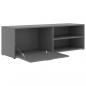 Preview: TV-Schrank Grau 120x34x37 cm Holzwerkstoff