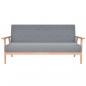 Preview: 3-Sitzer-Sofa Stoff Hellgrau