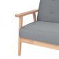 Preview: 3-Sitzer-Sofa Stoff Hellgrau