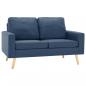 Preview: 2-Sitzer-Sofa Blau Stoff