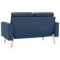 Preview: 2-Sitzer-Sofa Blau Stoff