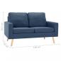 Preview: 2-Sitzer-Sofa Blau Stoff