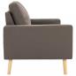 Preview: 2-Sitzer-Sofa Taupe Stoff