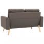 Preview: 2-Sitzer-Sofa Taupe Stoff