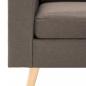 Preview: 2-Sitzer-Sofa Taupe Stoff