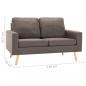 Preview: 2-Sitzer-Sofa Taupe Stoff