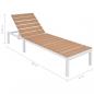 Preview: 5-tlg. Garten-Lounge-Set mit Auflagen Aluminium und WPC