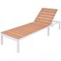 Preview: 5-tlg. Garten-Lounge-Set mit Auflagen Aluminium und WPC