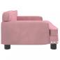 Preview: Hundebett Rosa 70x45x30 cm Samt