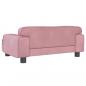 Preview: Hundebett Rosa 70x45x30 cm Samt