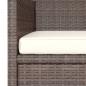 Preview: 4-tlg. Gartenstuhl und Hocker Set Poly Rattan Braun