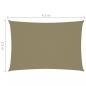 Preview: Sonnensegel Oxford-Gewebe Rechteckig 2,5x4,5 m Beige