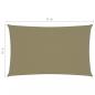 Preview: Sonnensegel Oxford-Gewebe Rechteckig 3x6 m Beige