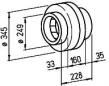 Preview: Helios RR 250 C Radial-Rohrventilator, 1-PH 230V 50Hz, einstufig DN250 (5660)