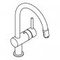 Preview: GROHE Minta 32918 Einhand-Spültischbatterie, DN 15, Hochdruck, C-Auslauf, EcoJoy, herausziehbarer Mousseurauslauf, chrom (3291800E)