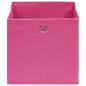 Preview: Aufbewahrungsboxen 4 Stk. Rosa 32x32x32 cm Stoff