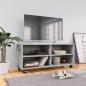 Preview: ARDEBO.de - TV-Schrank mit Rollen Betongrau 90x35x35 cm Holzwerkstoff