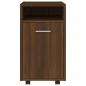 Preview: Beistellschrank mit Rollen Braun Eichen-Optik 33x38x60 cm