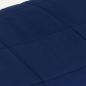 Preview: Gewichtsdecke Blau 200x220 cm 13 kg Stoff