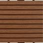 Preview: 22 Stk. Terrassenfliesen 30 x 30 cm 2 qm WPC Braun