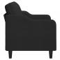 Preview: 2-Sitzer-Sofa Schwarz 120 cm Stoff