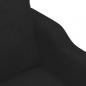 Preview: 2-Sitzer-Sofa Schwarz 120 cm Stoff