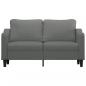 Preview: 2-Sitzer-Sofa Dunkelgrau 140 cm Stoff