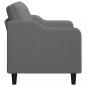 Preview: 2-Sitzer-Sofa Dunkelgrau 140 cm Stoff