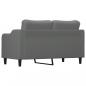 Preview: 2-Sitzer-Sofa Dunkelgrau 140 cm Stoff