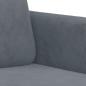 Preview: 3-Sitzer-Sofa Dunkelgrau 180 cm Samt