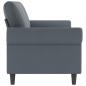 Preview: 3-Sitzer-Sofa Dunkelgrau 180 cm Samt