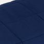 Preview: Gewichtsdecke Blau 220x230 cm 11 kg Stoff