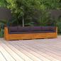 Preview: ARDEBO.de - 4-Sitzer-Gartensofa mit Kissen Massivholz Akazie