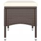 Preview: 9-tlg. Garten-Essgruppe Poly Rattan Braun