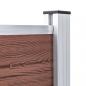 Preview: Gartenzaun WPC 872x106 cm Braun