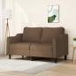 Preview: ARDEBO.de - 2-Sitzer-Sofa Braun 140 cm Stoff