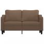 Preview: 2-Sitzer-Sofa Braun 140 cm Stoff