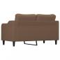 Preview: 2-Sitzer-Sofa Braun 140 cm Stoff