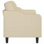 Preview: 3-Sitzer-Sofa Creme 180 cm Stoff