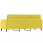 Preview: 3-Sitzer-Sofa Gelb 180 cm Samt