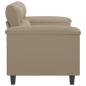 Preview: 2-Sitzer-Sofa Taupe 140 cm Mikrofasergewebe