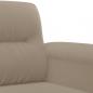 Preview: 2-Sitzer-Sofa Taupe 140 cm Mikrofasergewebe