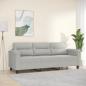 Preview: ARDEBO.de - 3-Sitzer-Sofa Hellgrau 180 cm Mikrofasergewebe