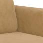 Preview: 2-Sitzer-Sofa Braun 120 cm Samt